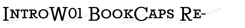 IntroW01 BookCaps Re字体转换